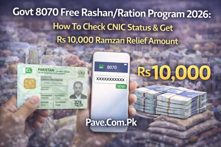 Govt 8070 Free RashanRation Program 2026 How To Check CNIC Status & Get Rs 10000 Ramzan Relief Amount