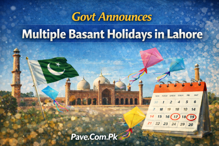 Govt Announced Multiple Basant Holidays in Lahore – Lahore to Celebrate Long Weekend Public Holidays 2 Govt Announced Multiple Basant Holidays in Lahore – Lahore to Celebrate Long Weekend Public Holidays