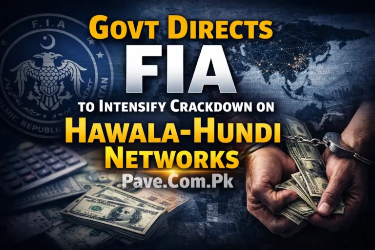 Govt Directs FIA to Intensify Crackdown on Hawala-Hundi Networks