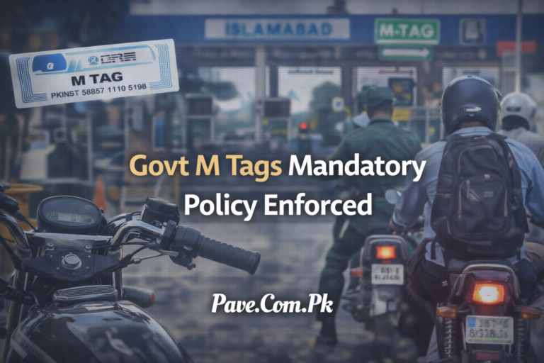 Govt M Tags Mandatory Policy Enforced – How to Get M Tags for Motorcycles in Islamabad
