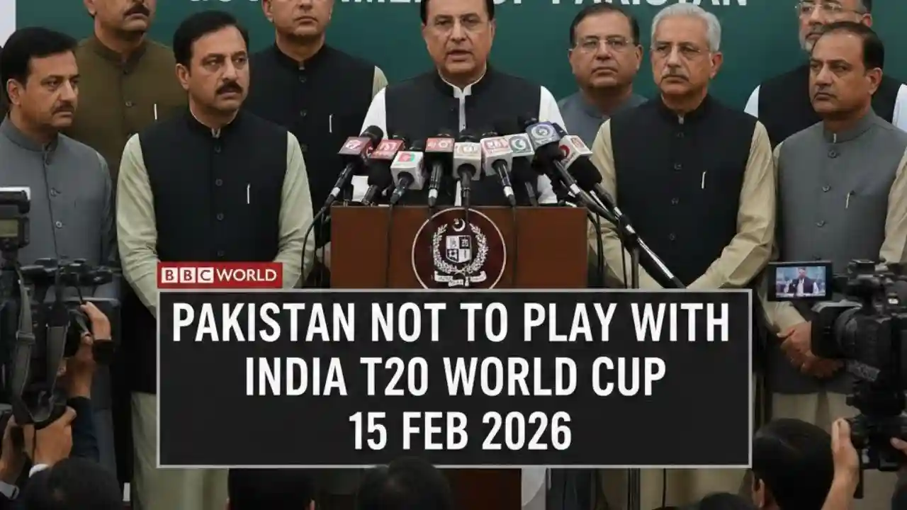 Govt Officials Pakistan Not Play With India in T20 World Cup on 15th February 2026