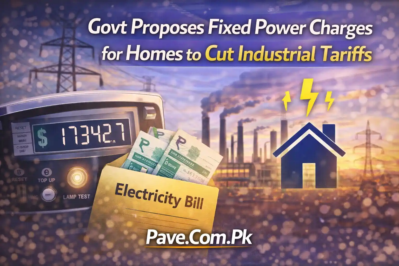Govt Proposes Fixed Power Charges for Homes to Cut Industrial Tariffs