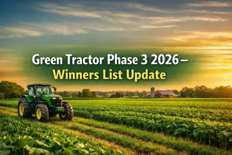 Green Tractor Phase 3 قرعہ اندازی نتیجہ 2026 – Winners List Update