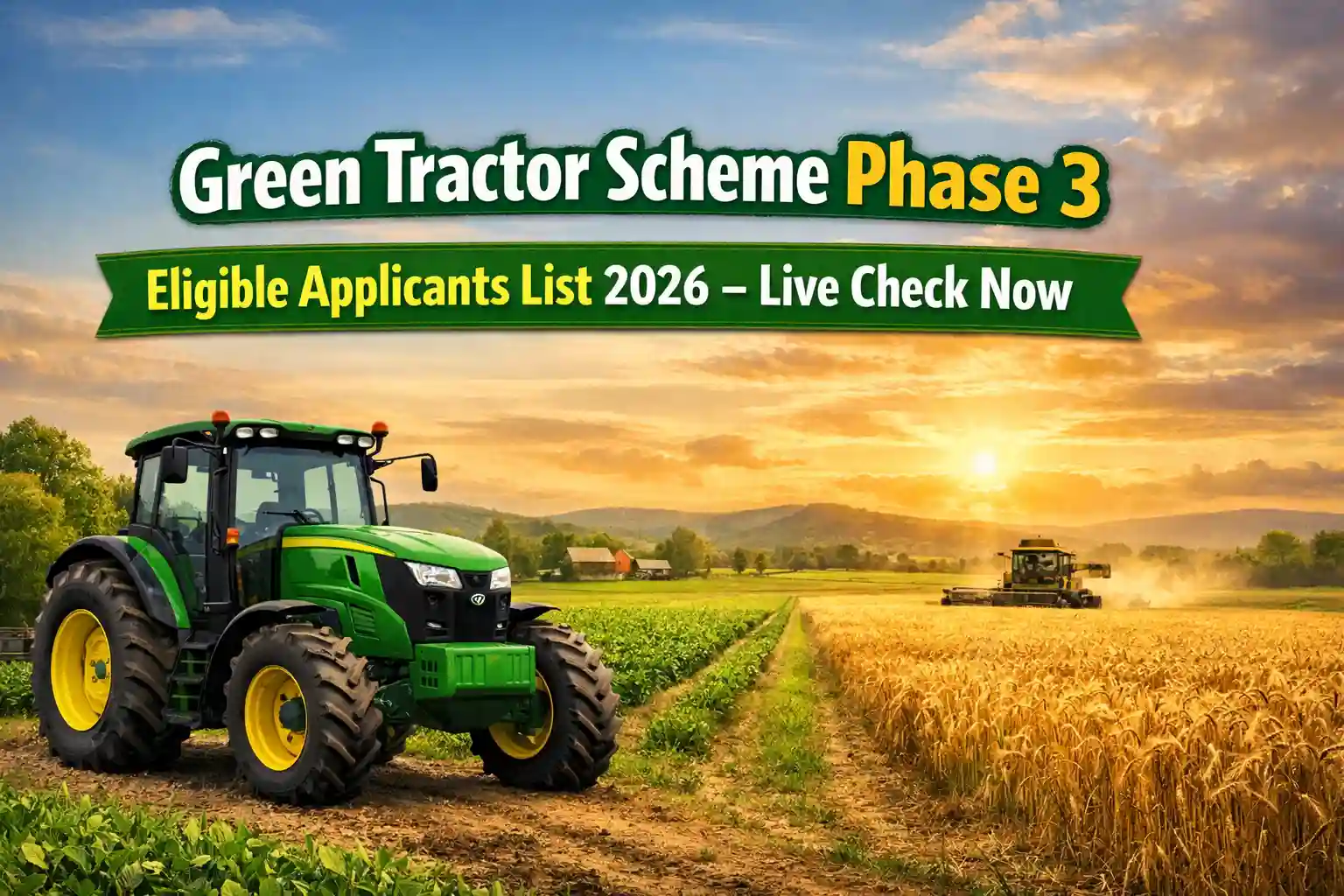 Green Tractor Scheme Phase 3 Eligible Applicants List 2026 – Live Check Now