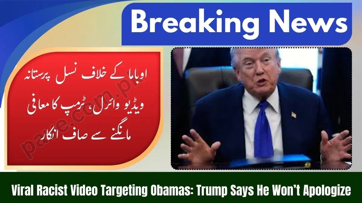 Trump Refuses to Apologize After Racist Video Targeting Obamas Goes Viral