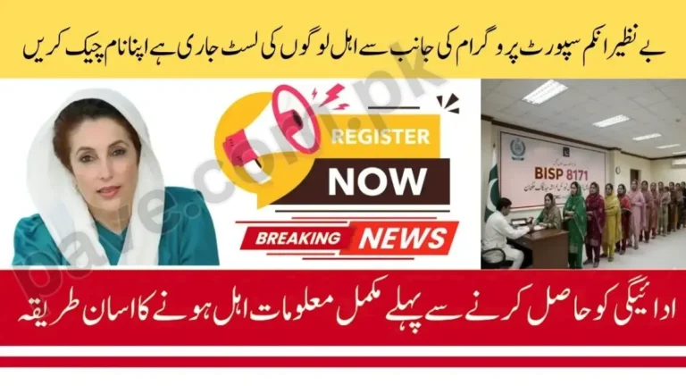 BISP 8171 Payment List February 2026 – Check Status by CNIC 3 BISP 8171 Payment List February 2026 – Check Status by CNIC