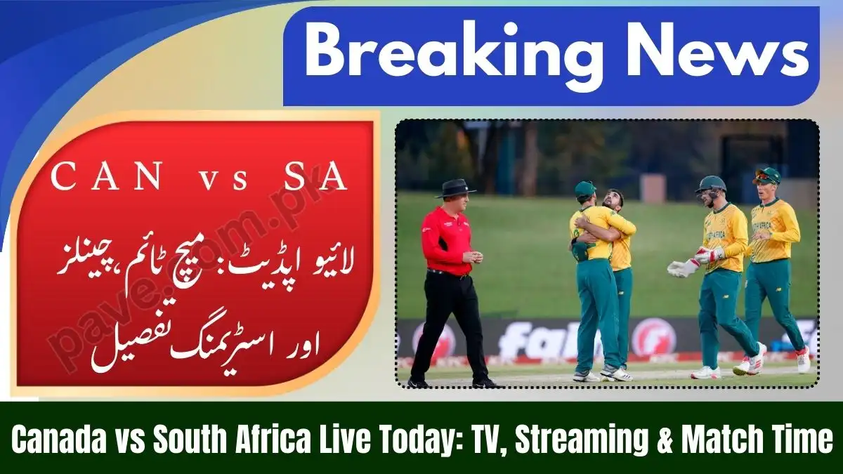 CAN vs SA Live Match Today – TV Channel, Live Streaming & Time