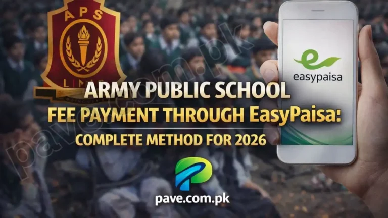 Army Public School Fee Payment Through Easypaisa: Complete Method for 2026