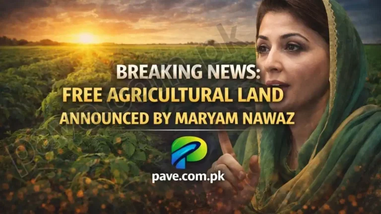 Breaking News: Free Agricultural Land Announced by Maryam Nawaz