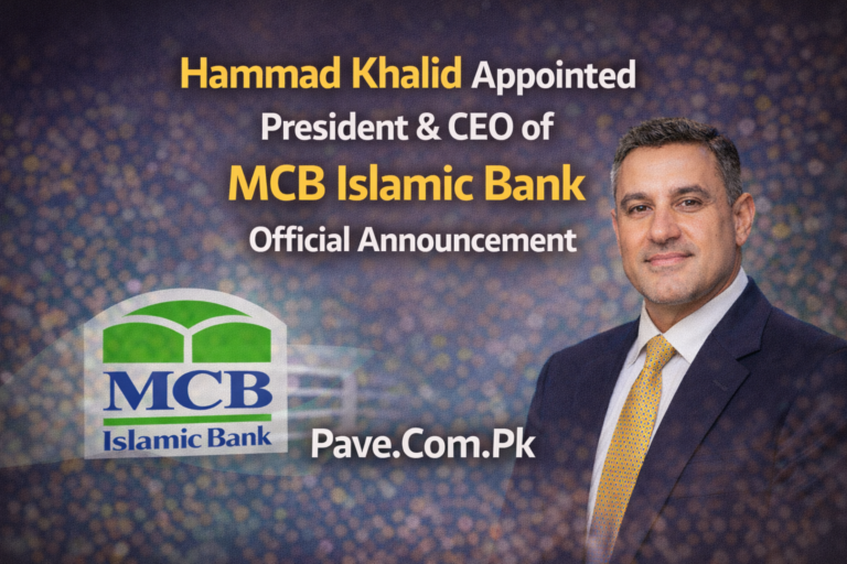 Hammad Khalid Appointed President & CEO of MCB Islamic Bank – Official Announcement
