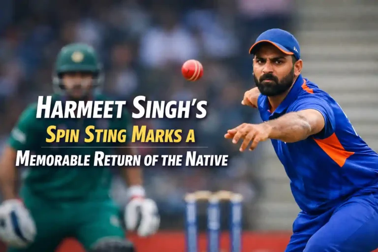 Harmeet Singh’s Spin Sting Marks a Memorable Return of the Native