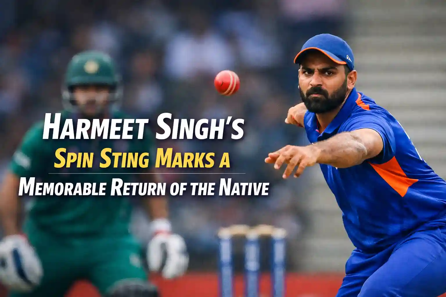 Harmeet Singh’s Spin Sting Marks a Memorable Return of the Native