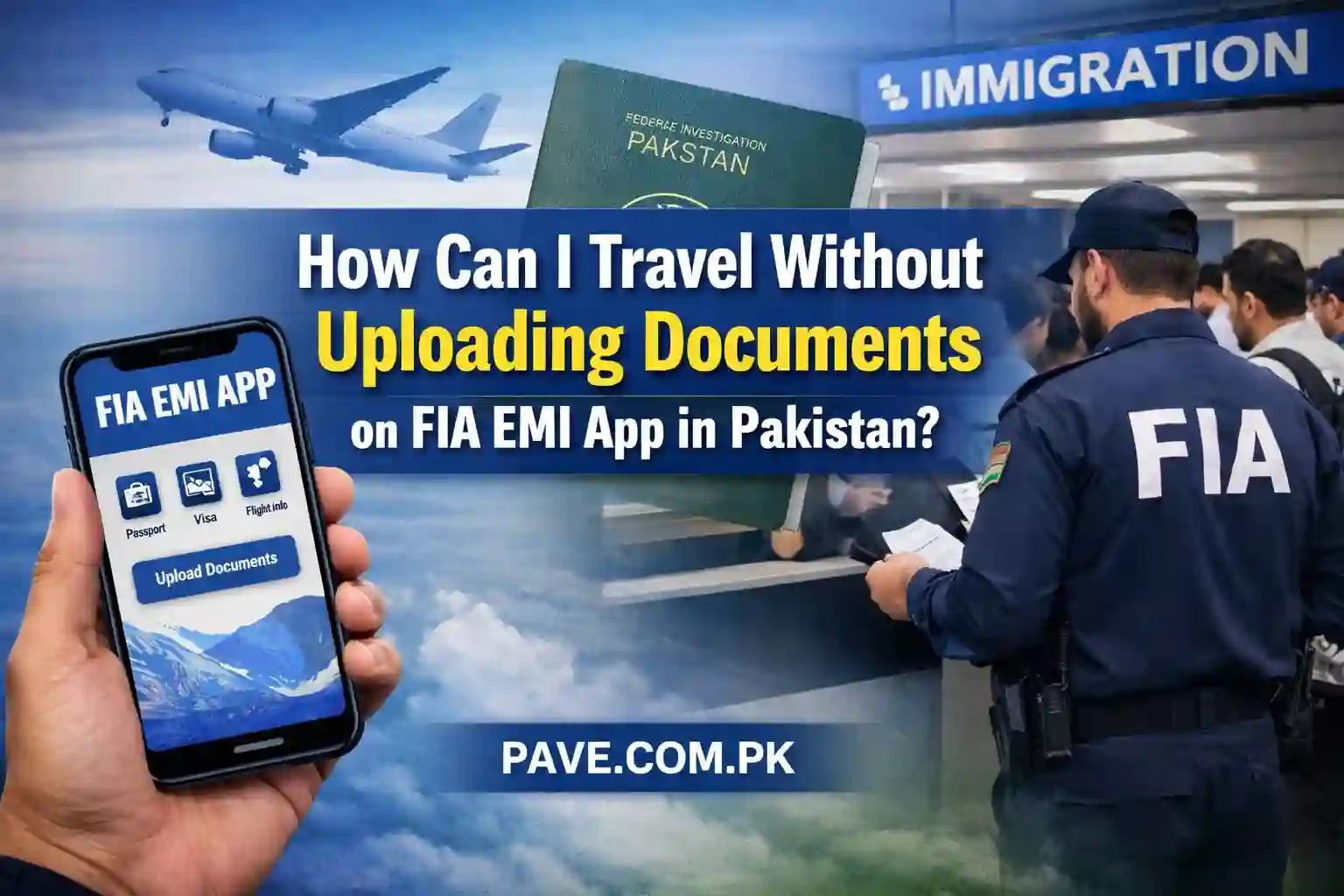 How Can I Travel Without Uploading Documents on FIA EMI App in Pakistan