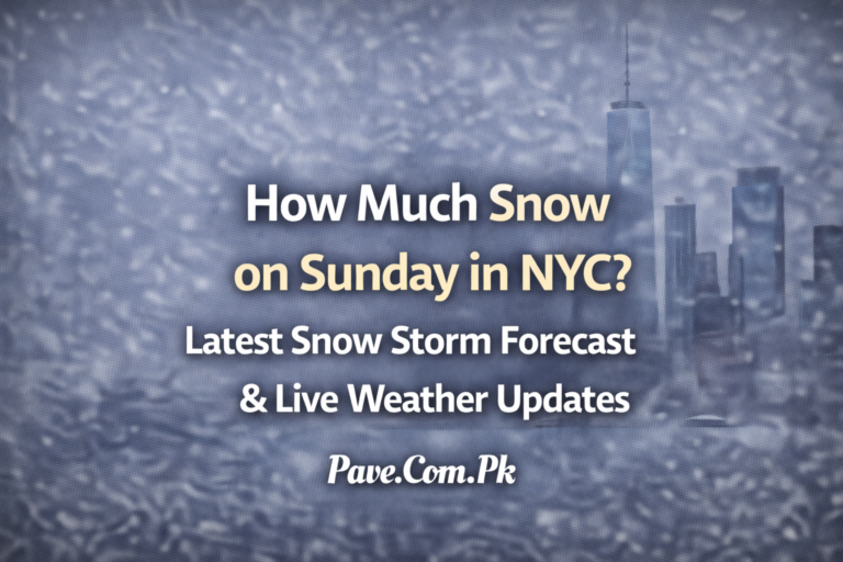 How Much Snow on Sunday in NYC? Latest Snow Storm Forecast & Live Weather Updates