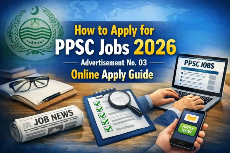 How to Apply for PPSC Jobs 2026 – Advertisement No. 03 Online Apply Guide