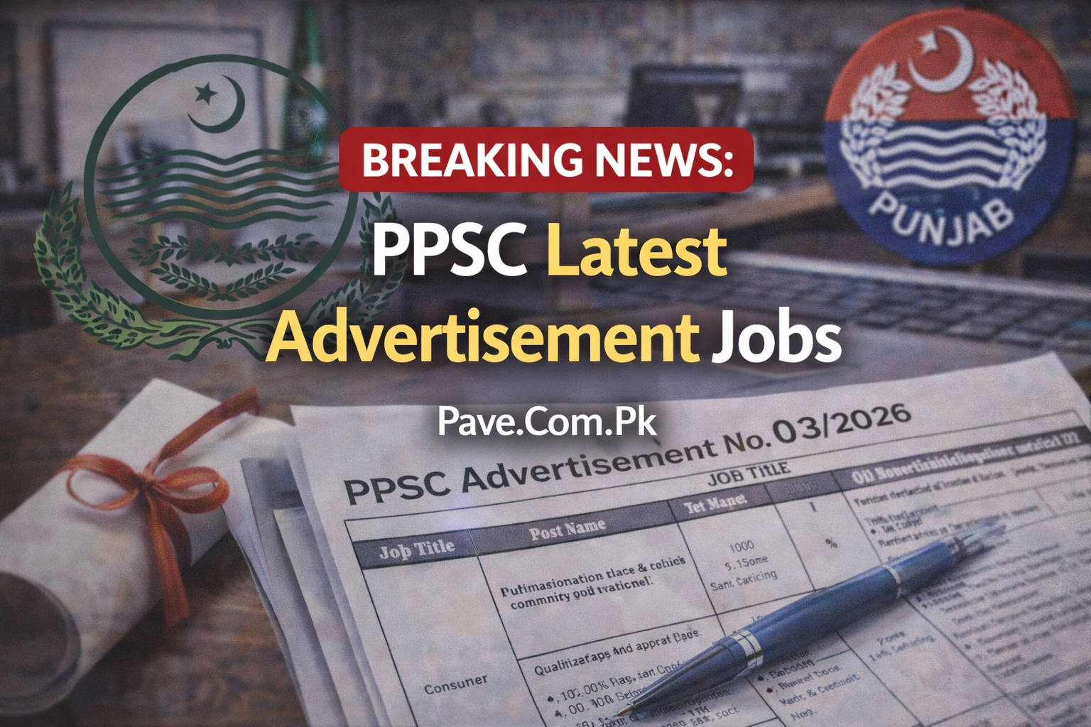 How to Apply for PPSC Latest Advertisement Jobs No 03 2026 – Download PPSC Application Form