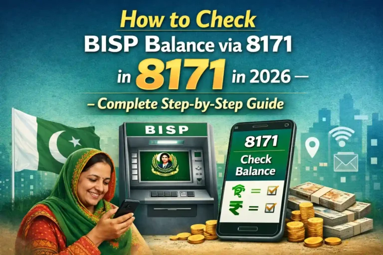 How to Check BISP Balance via 8171 in 2026