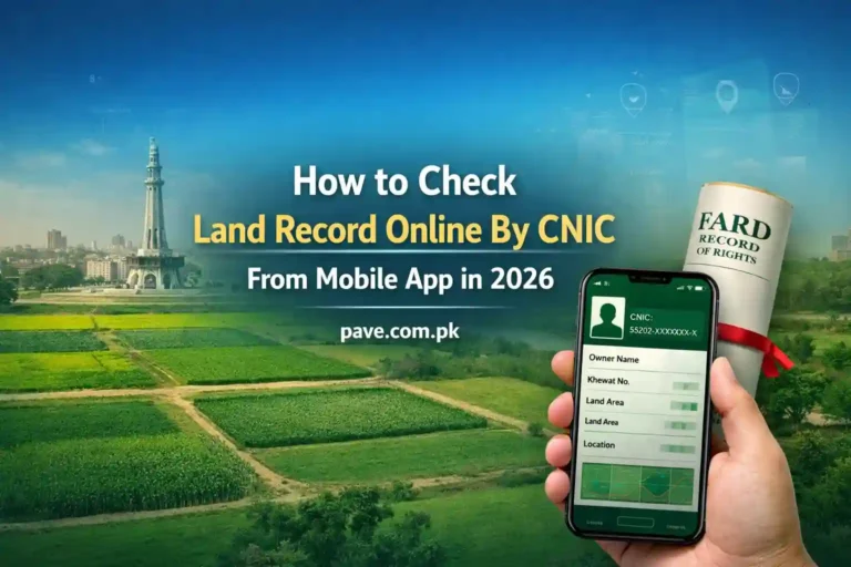 How to Check Land Record Online By CNIC From Mobile App in 2026