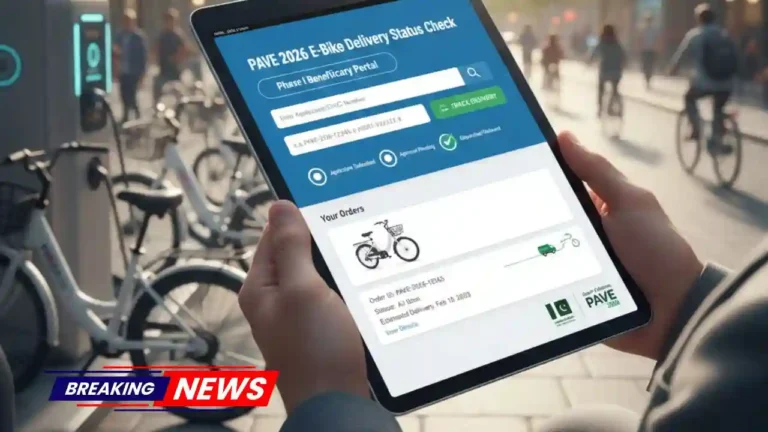 How to Check the Status of Electric Bikes Delivery under Govt PAVE 2026 Program Phase I 4 How to Check the Status of Electric Bikes Delivery under Govt PAVE 2026 Program Phase I