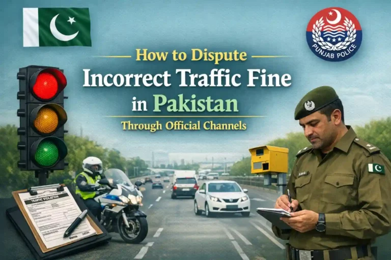 How to Dispute Incorrect Traffic Fine in Pakistan Through Official Channels