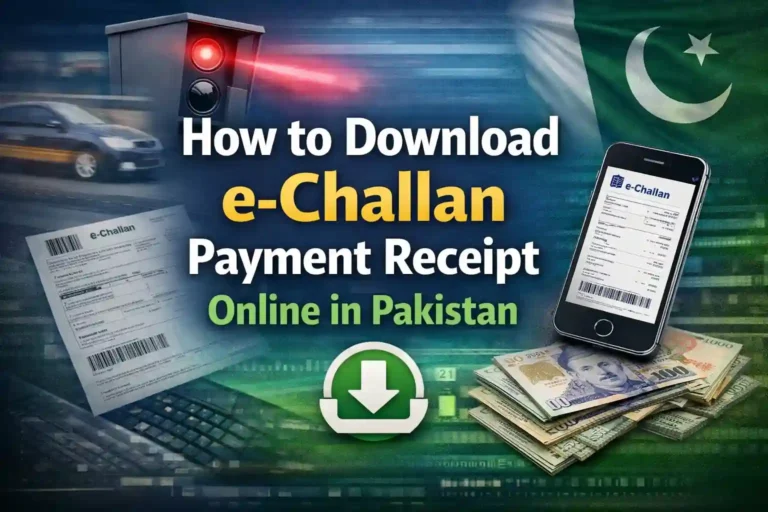 How to Download e-Challan Payment Receipt Online in Pakistan