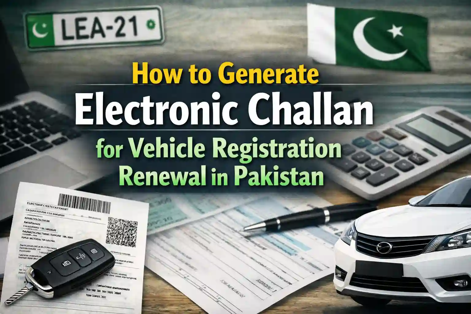 How to Generate Electronic Challan for Vehicle Registration Renewal in Pakistan