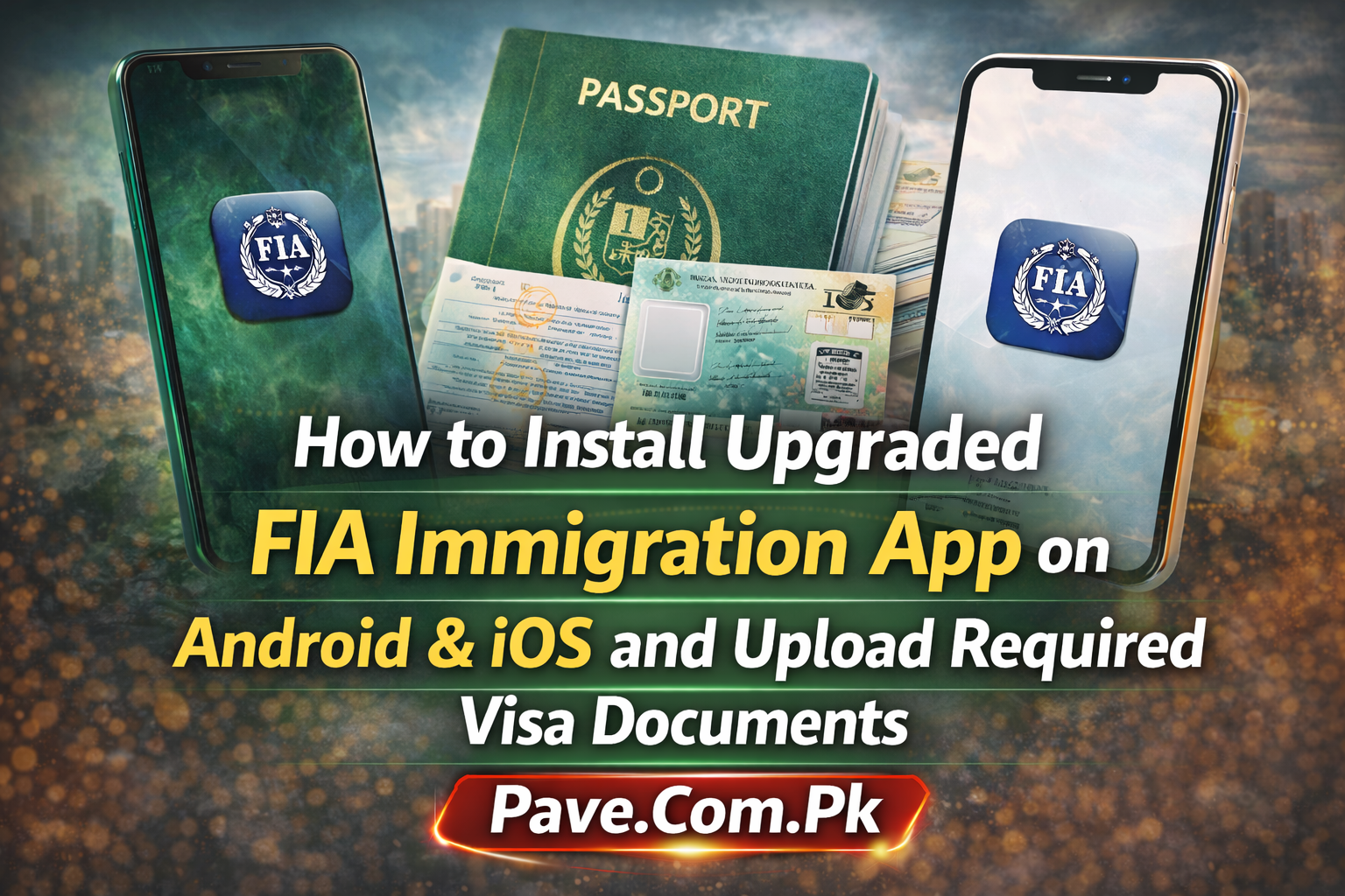 How to Install upgraded FIA Immigration App on Android & iOS and Upload Required Visa Documents 1 How to Install upgraded FIA Immigration App on Android iOS and Upload Required Visa Documents