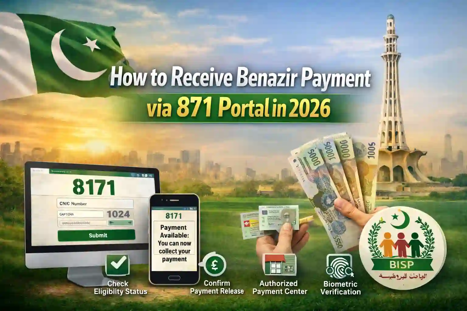 How to Receive Benazir Payment via 8171 Portal in 2026