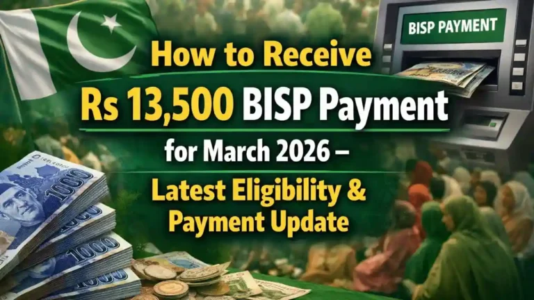 How to Receive Rs 13,500 BISP Payment for March 2026 – Latest Eligibility & Payment Update