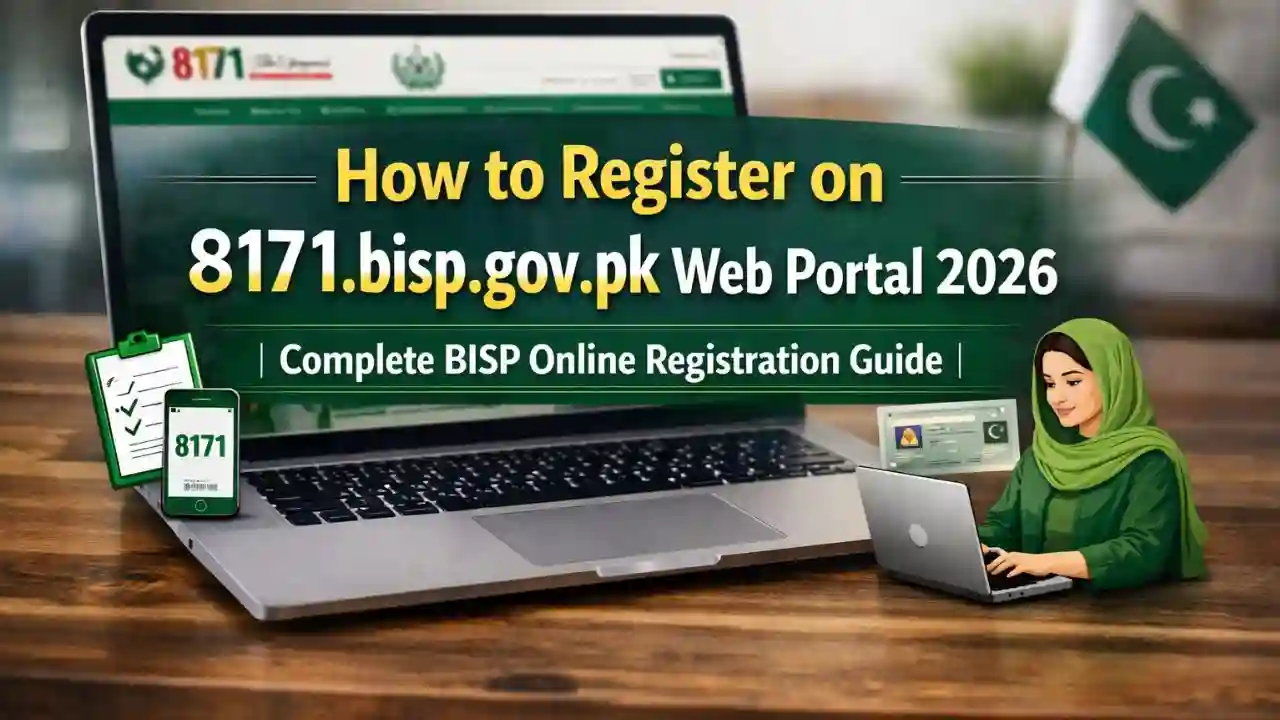 How to Register on 8171.bisp.gov.pk Web Portal 2026 Complete BISP Online Registration Guide