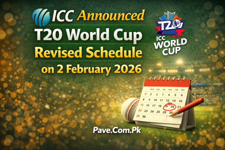 ICC Announced the T20 World Cup Revised Schedule on 2 February 2026