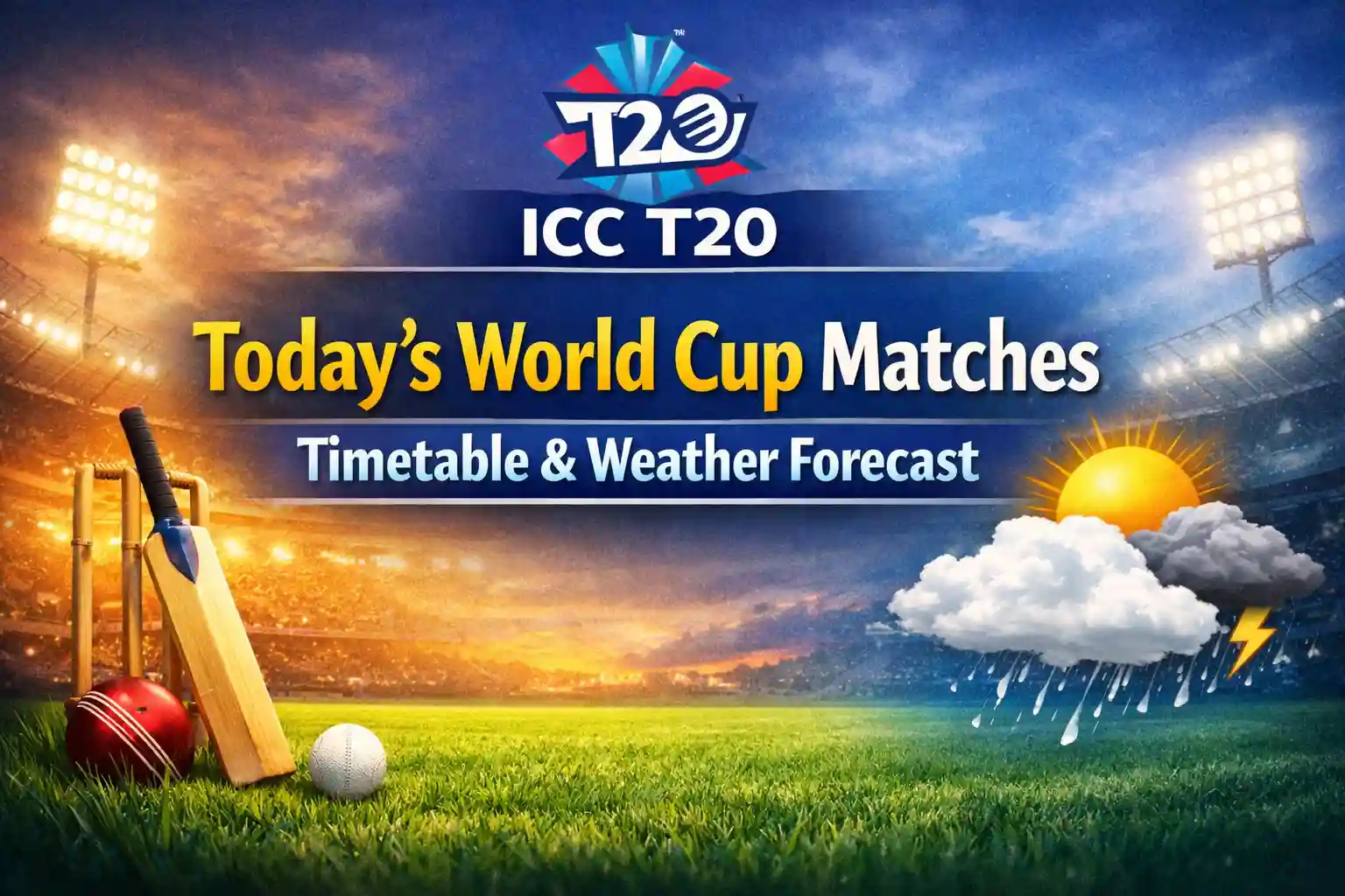 ICC T20 Today's World Cup Matches Timetable & Weather Forecast 1 ICC T20 Today's World Cup Matches Timetable & Weather Forecast