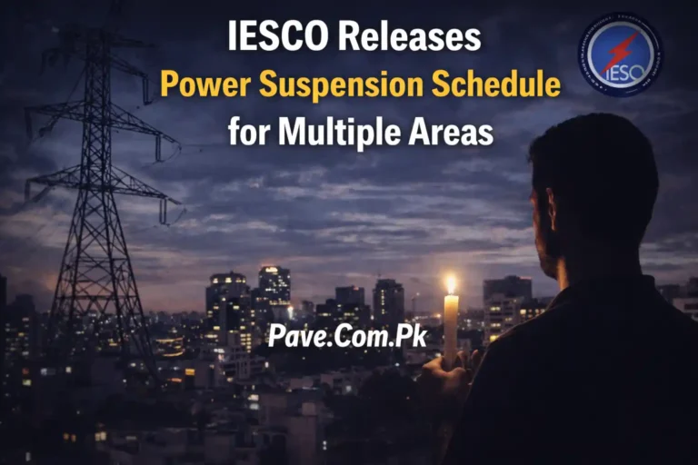 IESCO Releases Power Suspension Schedule for Multiple Areas