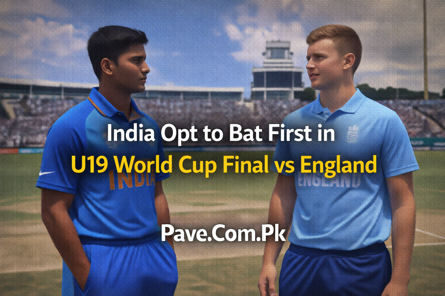India Opt to Bat First in U19 World Cup Final vs England
