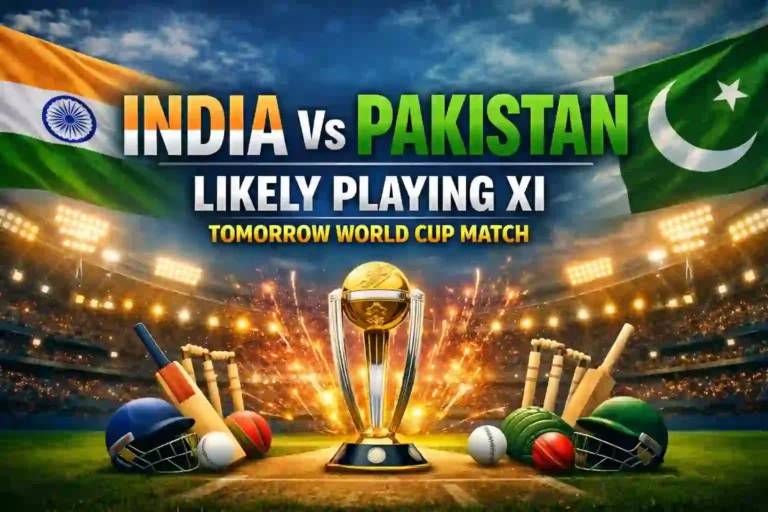 India Vs Pakistan Likely Playing XI Tomorrow World Cup Match