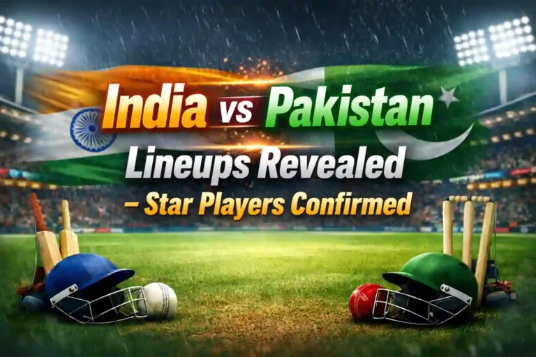 India vs Pakistan Lineups Revealed – Star Players Confirmed 10 India vs Pakistan Lineups Revealed – Star Players Confirmed