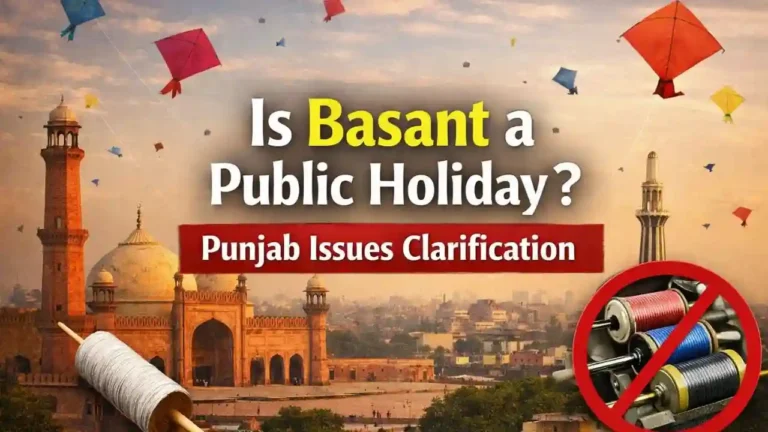 Is Basant a Public Holiday Punjab Issues Clarification