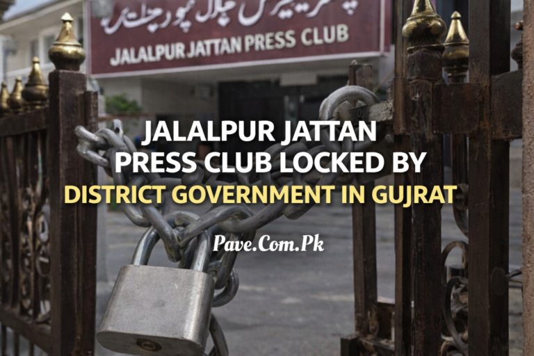 Jalalpur Jattan Press Club Locked by District Government in Gujrat