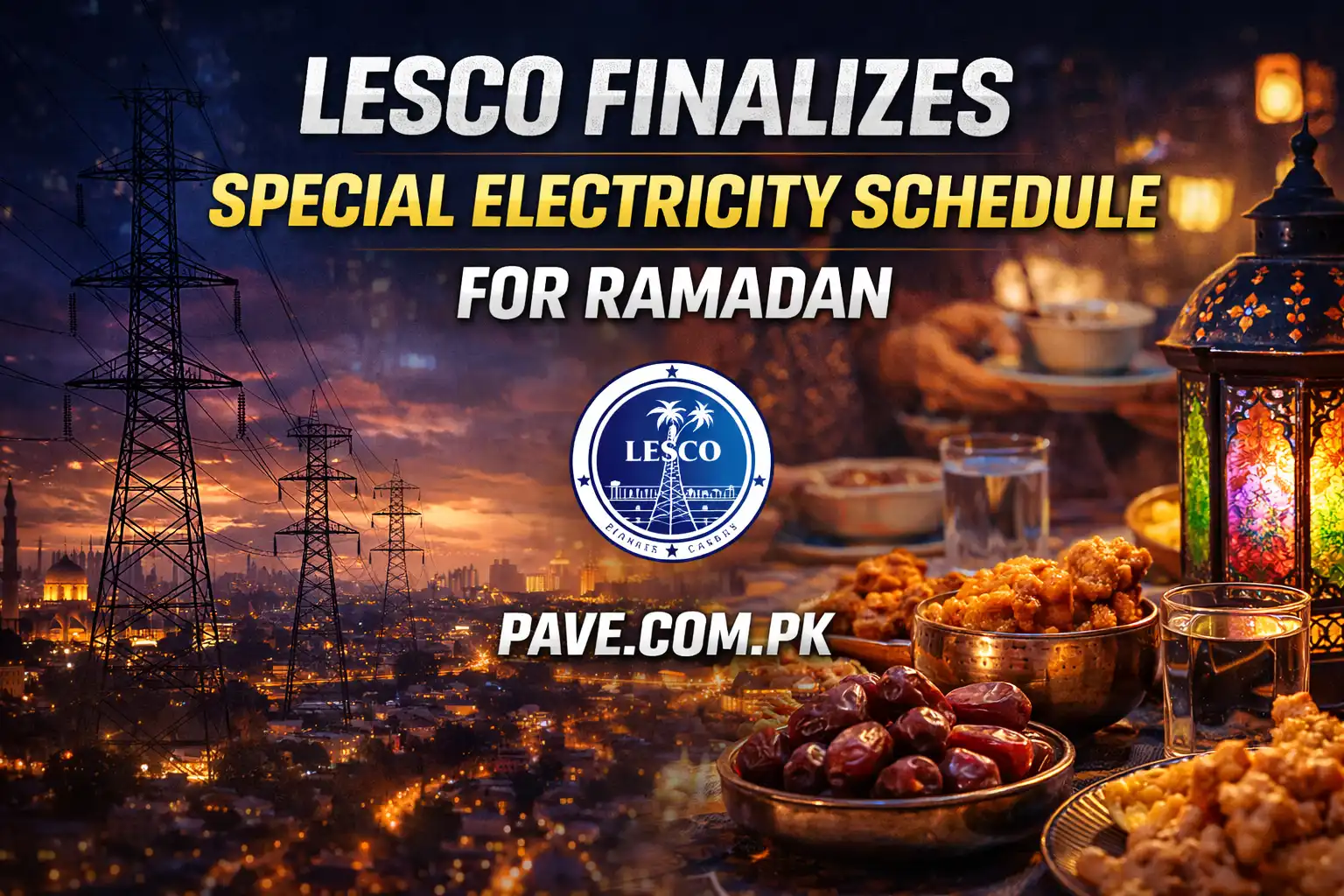 LESCO Finalizes Special Electricity Schedule for Ramadan