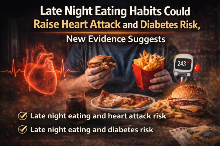 Late Night Eating Habits Could Raise Heart Attack and Diabetes Risk, New Evidence Suggests 4 Late Night Eating Habits Could Raise Heart Attack and Diabetes Risk, New Evidence Suggests
