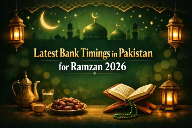 Latest Bank Timings in Pakistan for Ramzan 2026