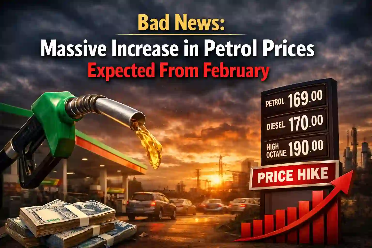 Bad News: Massive Increase in Petrol Prices Expected From February 16 For Two Weeks 1 Massive Increase in Petrol Prices Expected From February 16 For Two Weeks