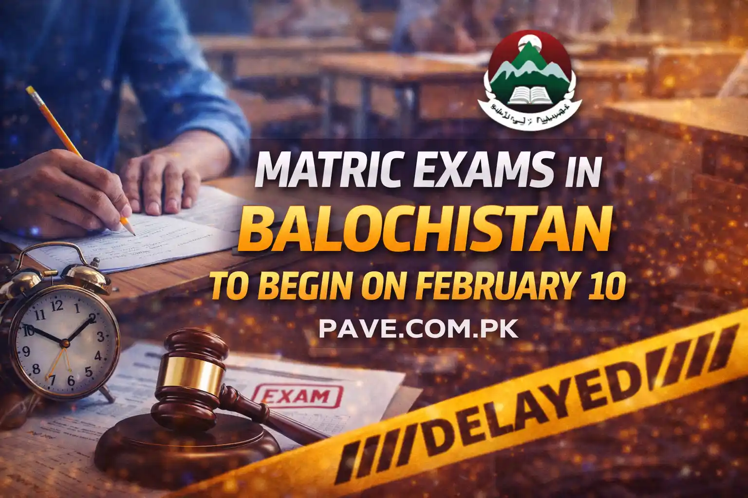 Matric Exams in Balochistan to Begin on February 10 1 Matric Exams in Balochistan to Begin on February 10