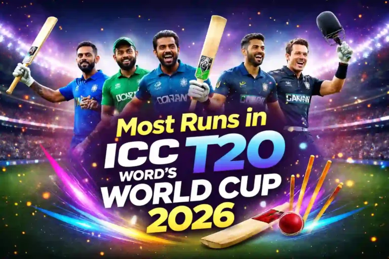 Most Runs in ICC Men’s T20 World Cup 2026