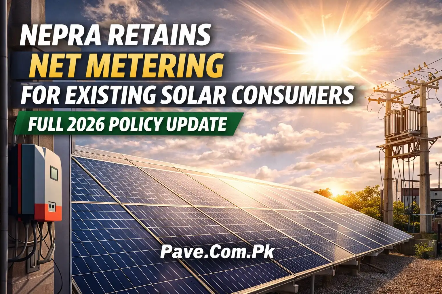 NEPRA Retains Net Metering for Existing Solar Consumers – Full 2026 Policy Update
