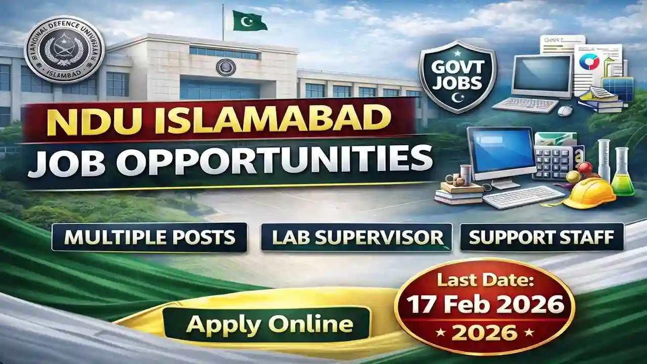 National Defence University NDU Jobs 2026 – Latest Advertisement & Online Application Guide 1 National Defence University NDU Jobs 2026