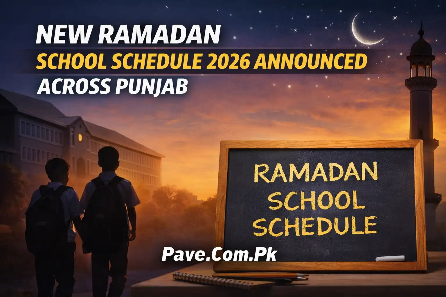 New Ramadan School Schedule 2026 Announced Across Punjab