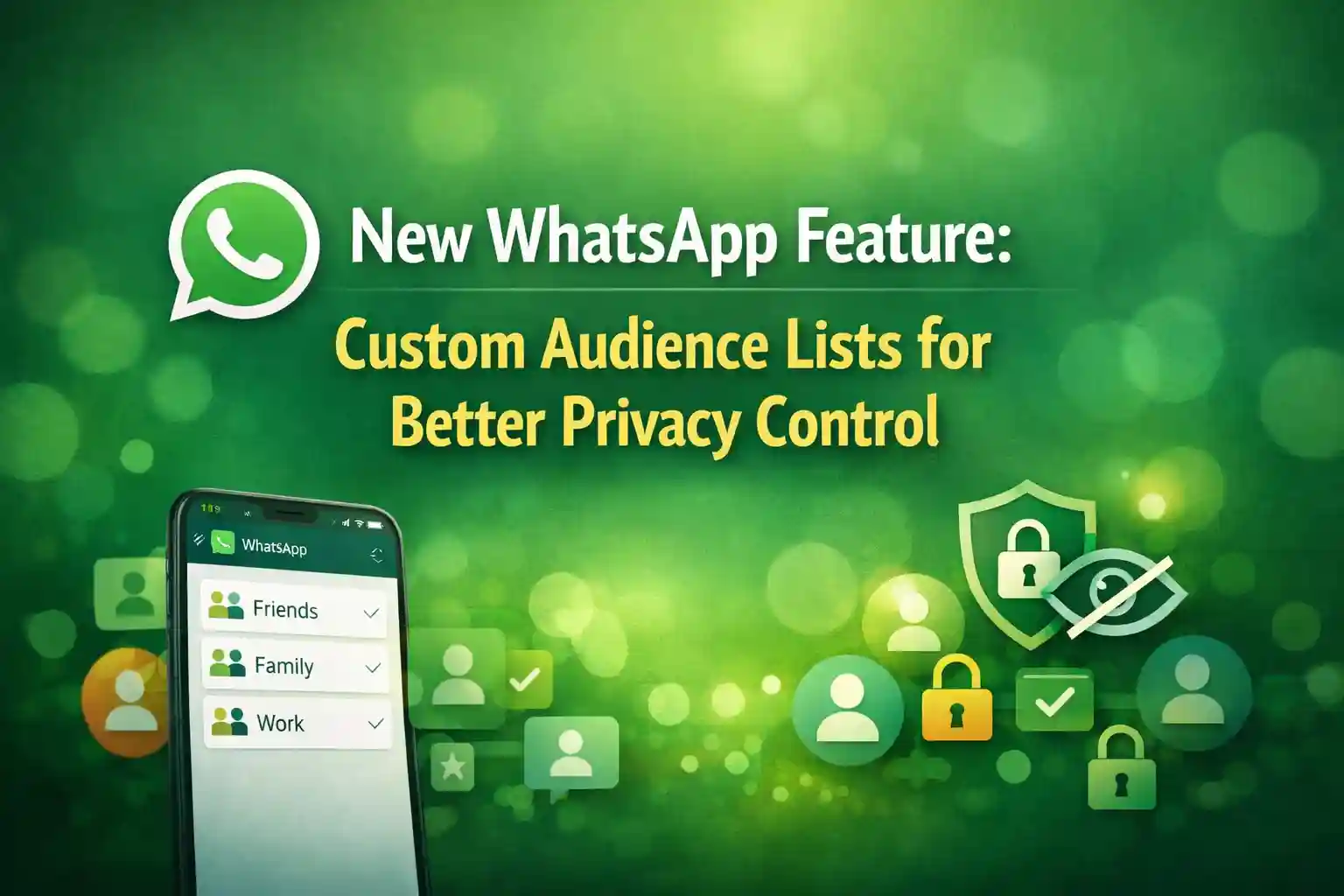 New WhatsApp Feature: Custom Audience Lists for Better Privacy Control 1 New WhatsApp Feature Custom Audience Lists for Better Privacy Control