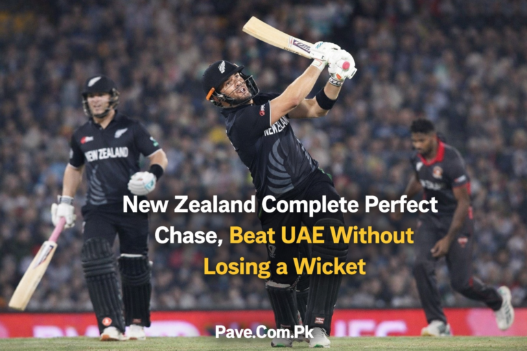 New Zealand Complete Perfect Chase, Beat UAE Without Losing a Wicket