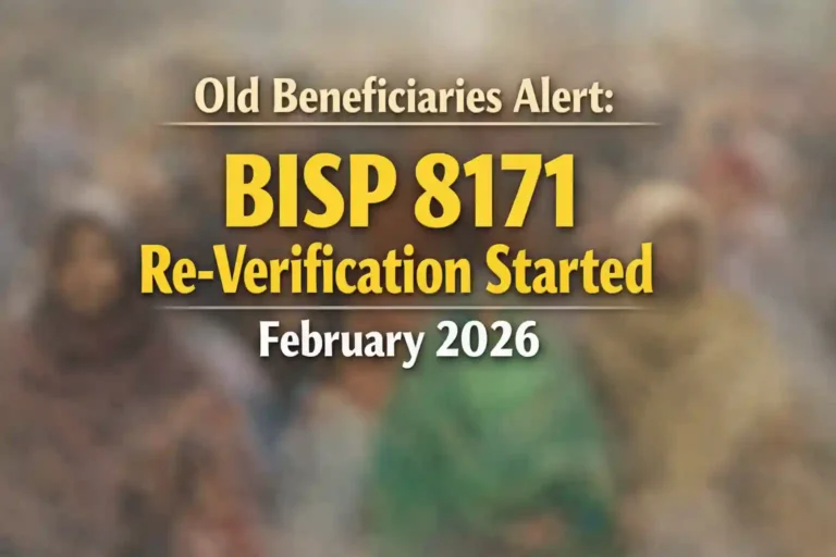 Old Beneficiaries Alert: BISP 8171 Re-Verification Started February 2026 5 Old Beneficiaries Alert BISP 8171 Re-Verification Started February 2026